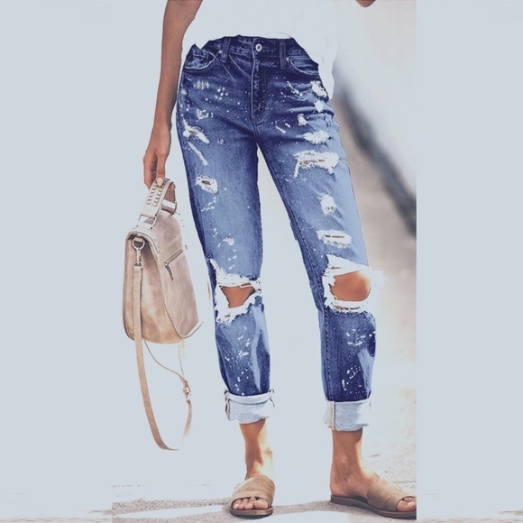 Distressed Denim Jeans - Picture 2 of 3